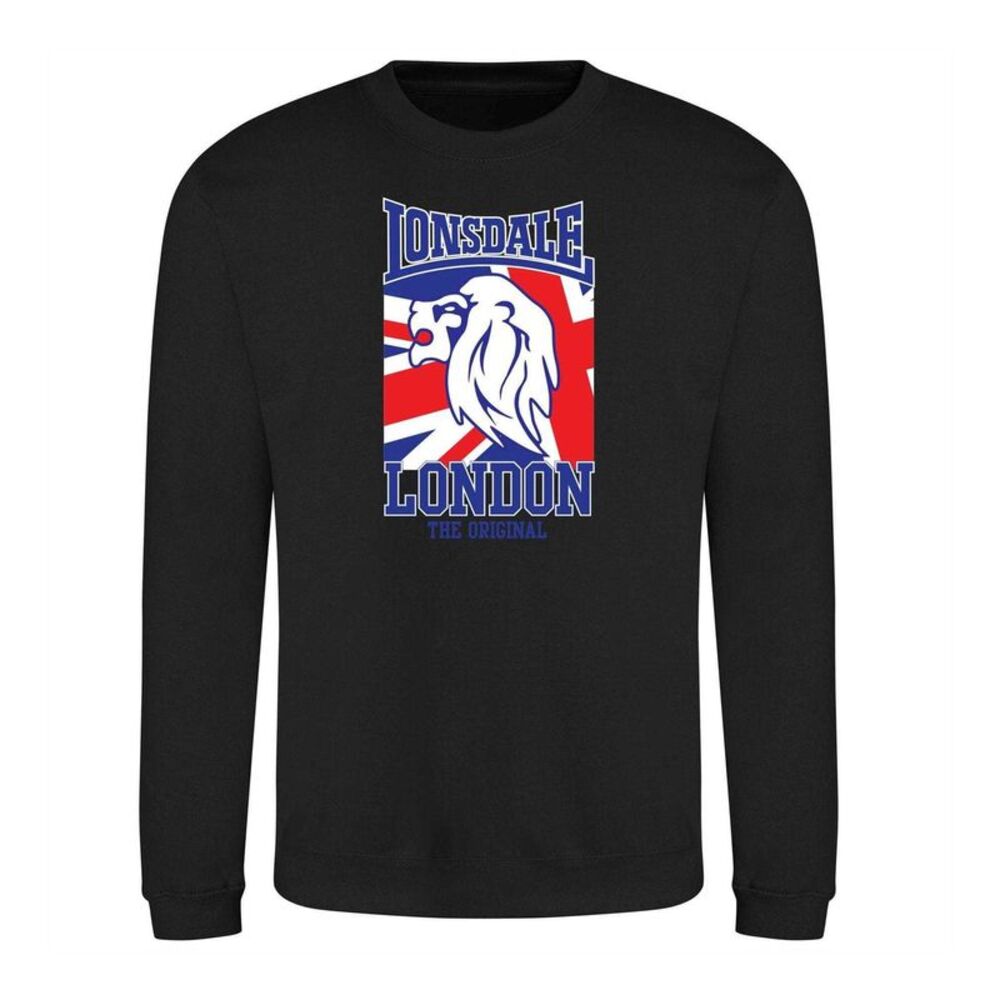 Lonsdale Unisex Adult Logo Sweatshirt / Black